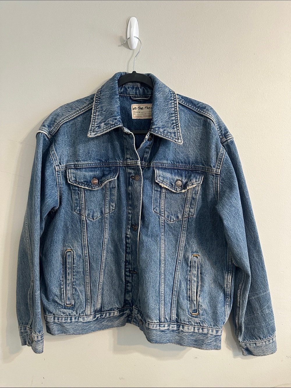 We The Free Light Blue Denim Jacket for Men